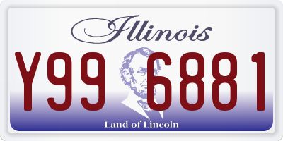 IL license plate Y996881
