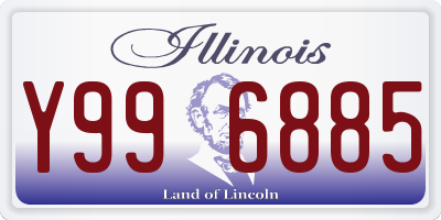 IL license plate Y996885
