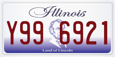 IL license plate Y996921