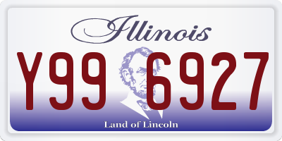 IL license plate Y996927