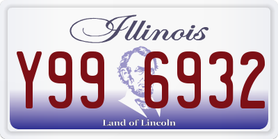 IL license plate Y996932