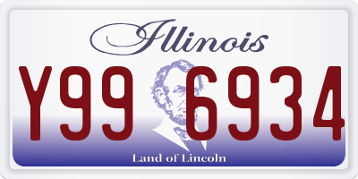 IL license plate Y996934