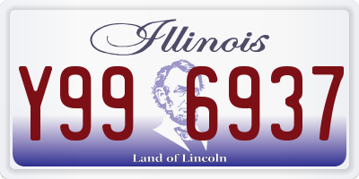 IL license plate Y996937