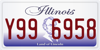 IL license plate Y996958