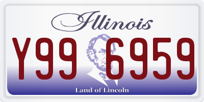 IL license plate Y996959