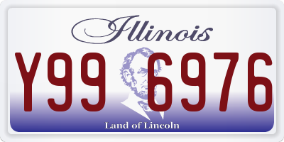 IL license plate Y996976