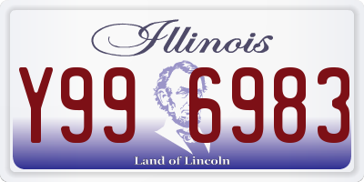 IL license plate Y996983