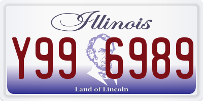 IL license plate Y996989