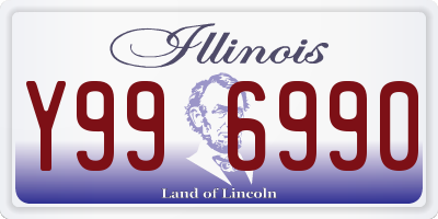 IL license plate Y996990