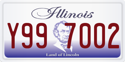 IL license plate Y997002