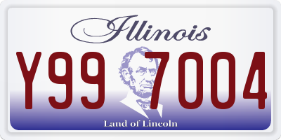 IL license plate Y997004