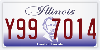 IL license plate Y997014