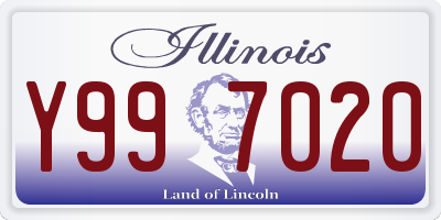 IL license plate Y997020