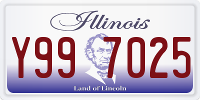 IL license plate Y997025