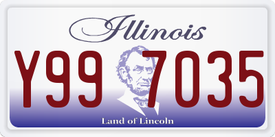 IL license plate Y997035