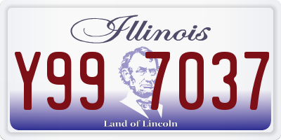 IL license plate Y997037