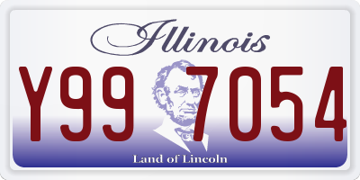 IL license plate Y997054