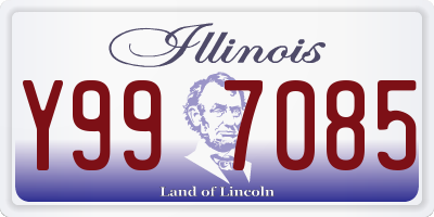 IL license plate Y997085