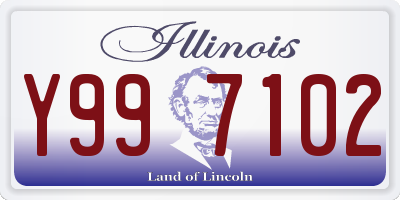 IL license plate Y997102