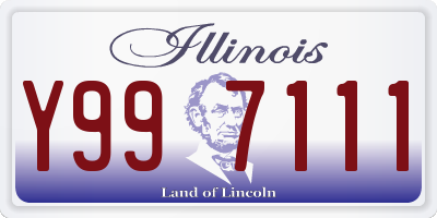 IL license plate Y997111