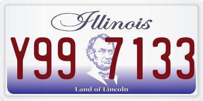 IL license plate Y997133
