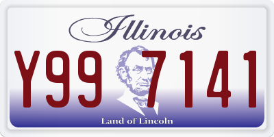 IL license plate Y997141