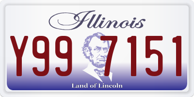 IL license plate Y997151
