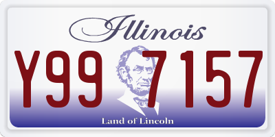 IL license plate Y997157