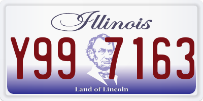 IL license plate Y997163