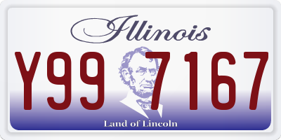 IL license plate Y997167