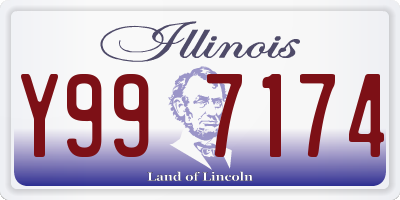 IL license plate Y997174