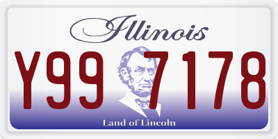 IL license plate Y997178