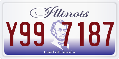 IL license plate Y997187