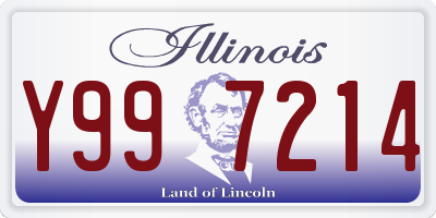 IL license plate Y997214