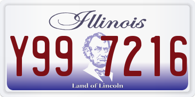 IL license plate Y997216