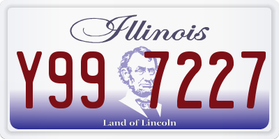 IL license plate Y997227