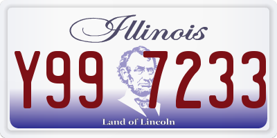 IL license plate Y997233