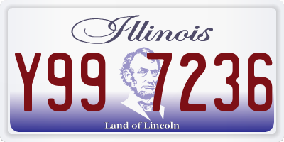 IL license plate Y997236