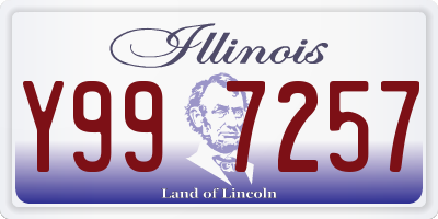 IL license plate Y997257