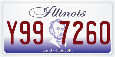 IL license plate Y997260