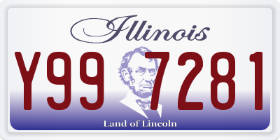 IL license plate Y997281
