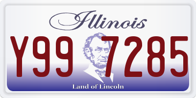 IL license plate Y997285