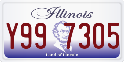 IL license plate Y997305