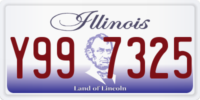 IL license plate Y997325