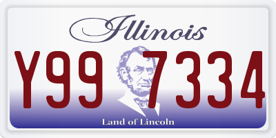 IL license plate Y997334