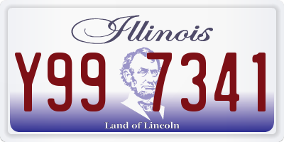 IL license plate Y997341