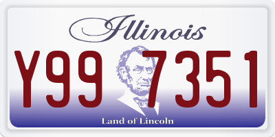 IL license plate Y997351