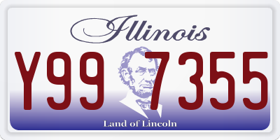 IL license plate Y997355