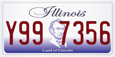 IL license plate Y997356