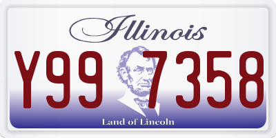 IL license plate Y997358